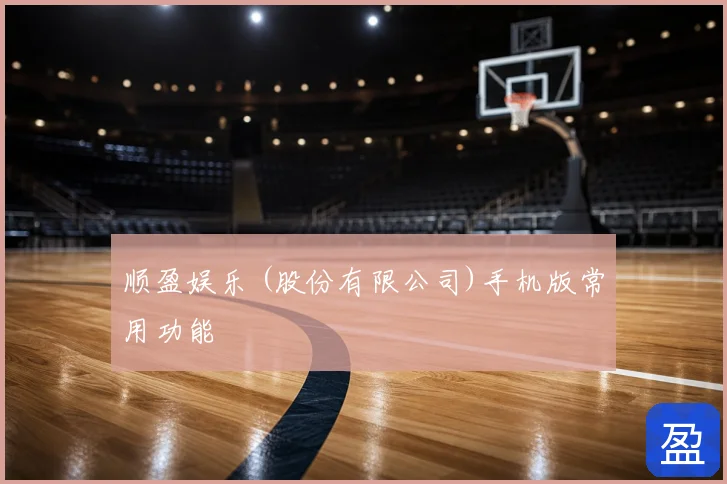 顺盈娱乐 (股份有限公司)手机版常用功能